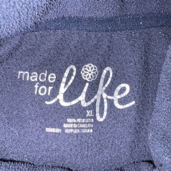 Made For Life Fleece Vest Navy Blue Size XL - Picture 5 of 5